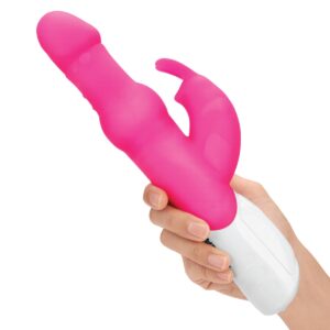 Rabbit Essentials RR Rechargeable Pleasure Pearls Rabbit Hot Pink