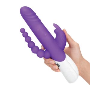 Rabbit Essentials RR Rechargeable Double Penetration Rabbit Purple
