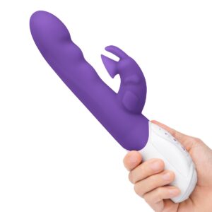 Rabbit Essentials RR Rechargeable Clitoral Suction Rabbit Vibrator Purple